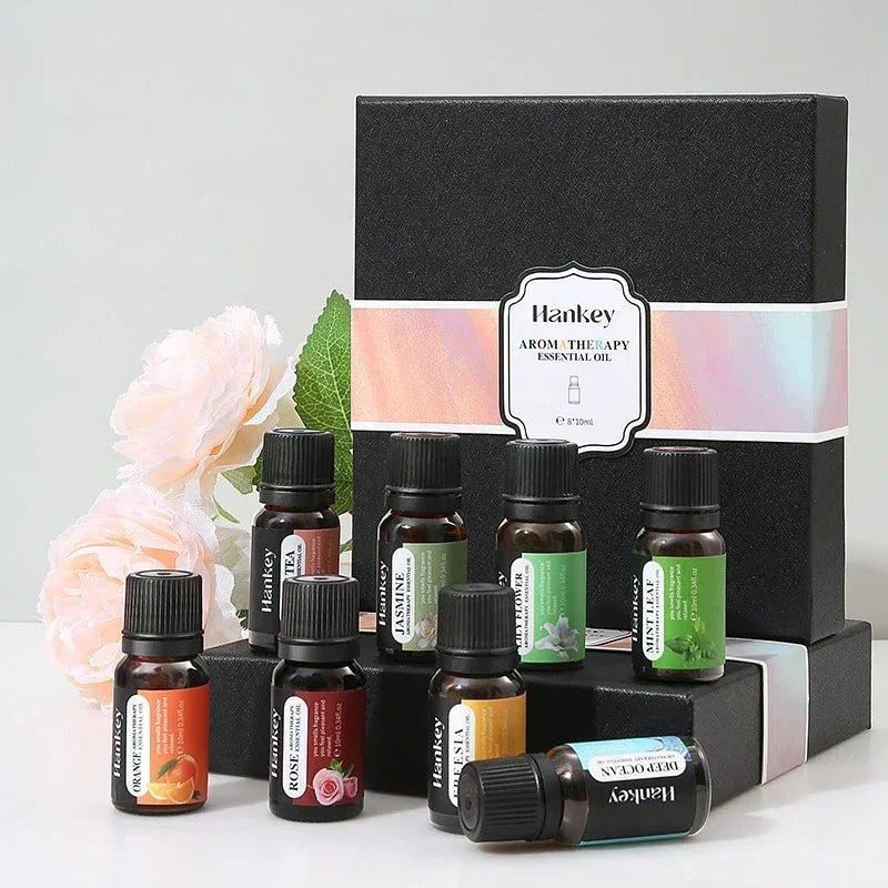 5-Pack Aromatherapy Essential Oil Set - Ideal for Humidifiers and Flameless Aromatherapy Machines