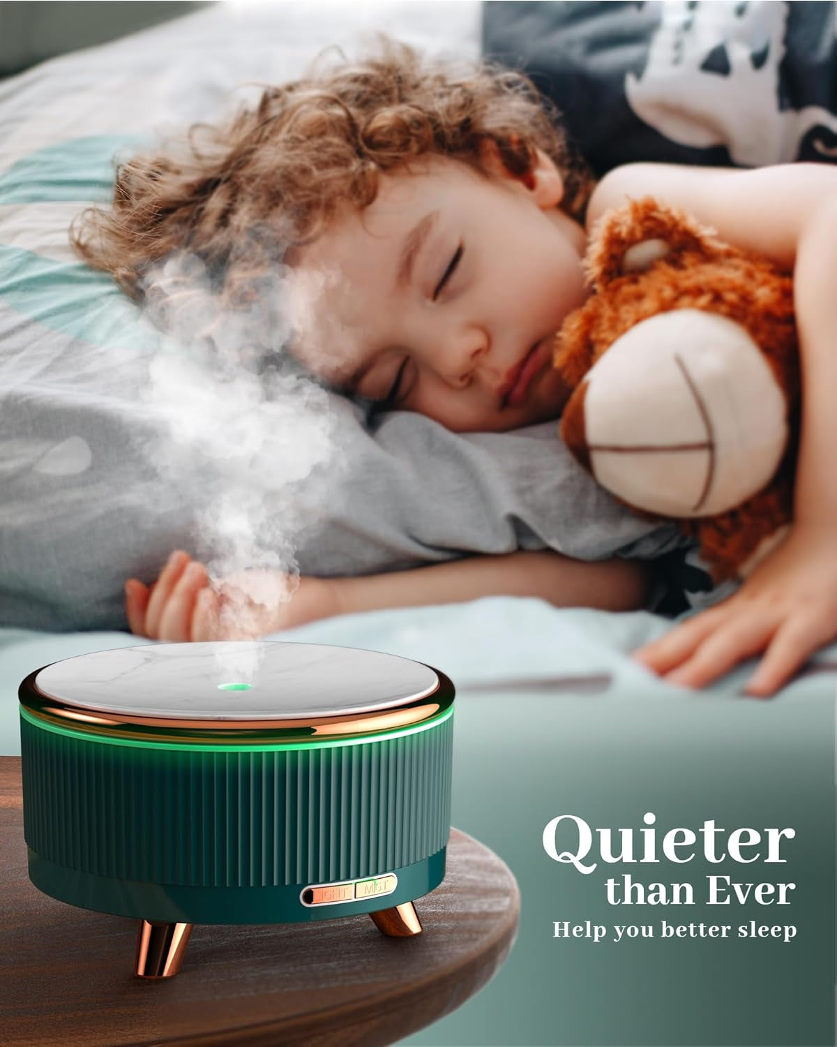 Zenara Aroma Diffuser 500ml – Difusor de Gran Capacidad con 7 Luces LED para Espacios Amplios