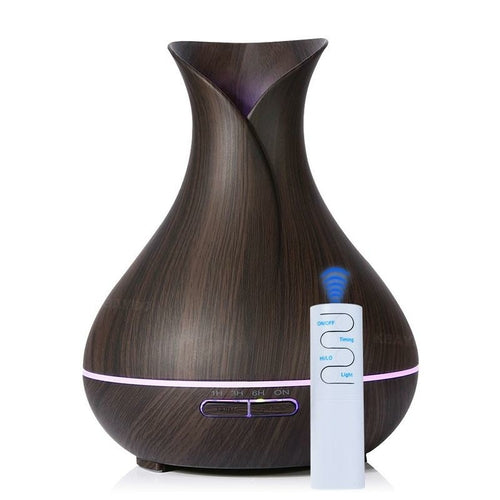 Difusor de Aromaterapia Ultrasónico 550ml - Humidificador de Aire y Niebla Fría con Aceites Esenciales