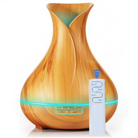 Difusor de Aromaterapia Ultrasónico 550ml - Humidificador de Aire y Niebla Fría con Aceites Esenciales