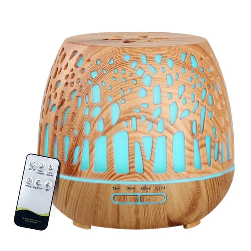 Devanti 400ml Aromatherapy Diffuser - Wood Grain Design for Relaxing Environments