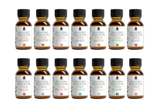 Set de 14 Aceites Esenciales – Aromaterapia Natural en un Solo Pack Pursonic