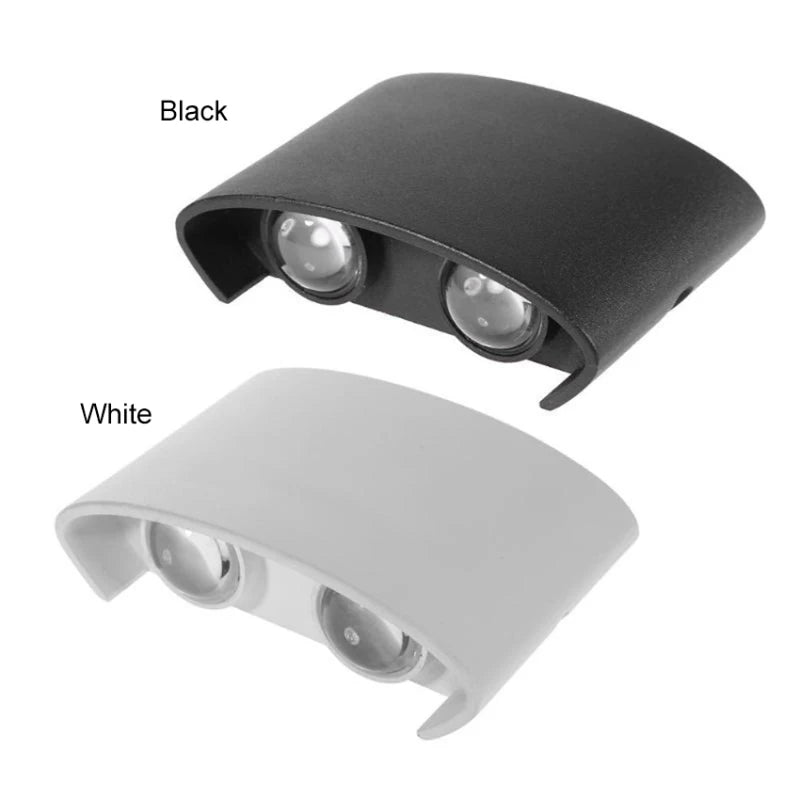 White LED Wall Light – Modern Up &amp; Down Light for Indoor and Outdoor Use