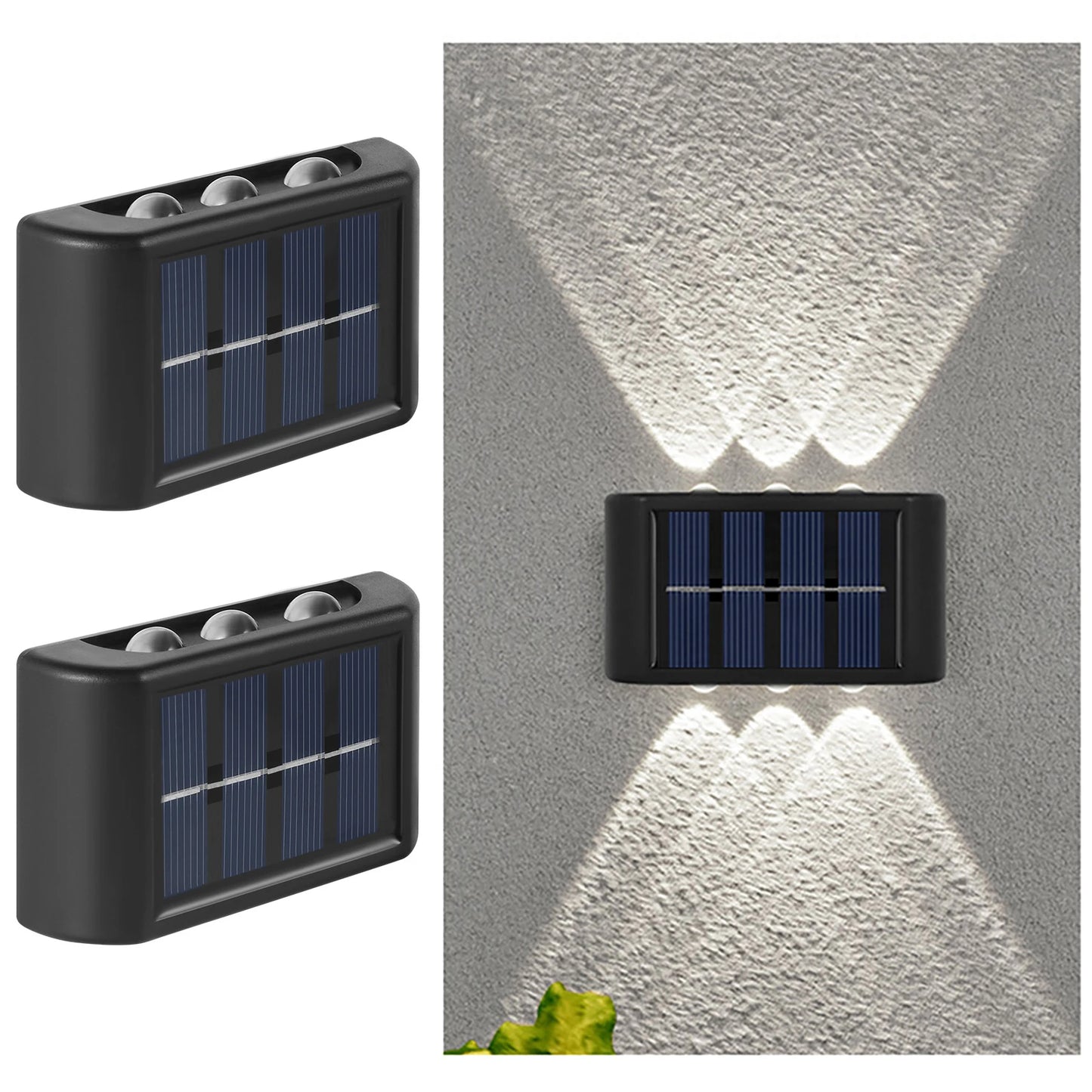 LED Solar Light Outdoor – Waterproof Wall Lamp with Auto On at Dusk