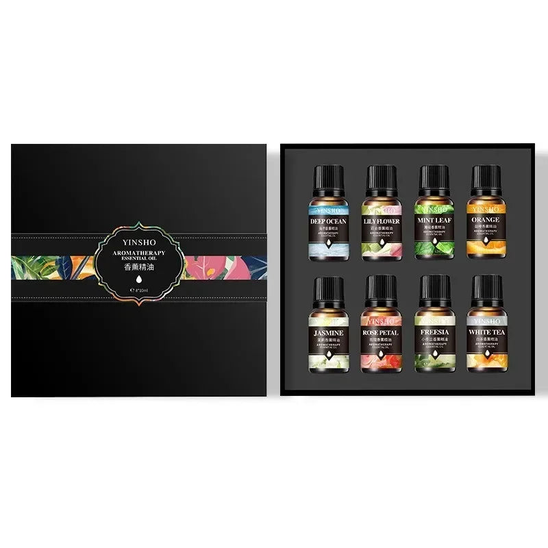 5-Pack Aromatherapy Essential Oil Set - Ideal for Humidifiers and Flameless Aromatherapy Machines