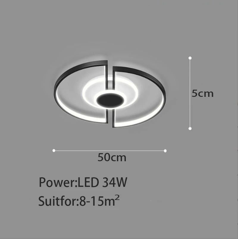 Modern Smart LED Ceiling Light – Decorative Chandelier for Living Room, Bedroom or Dining Room