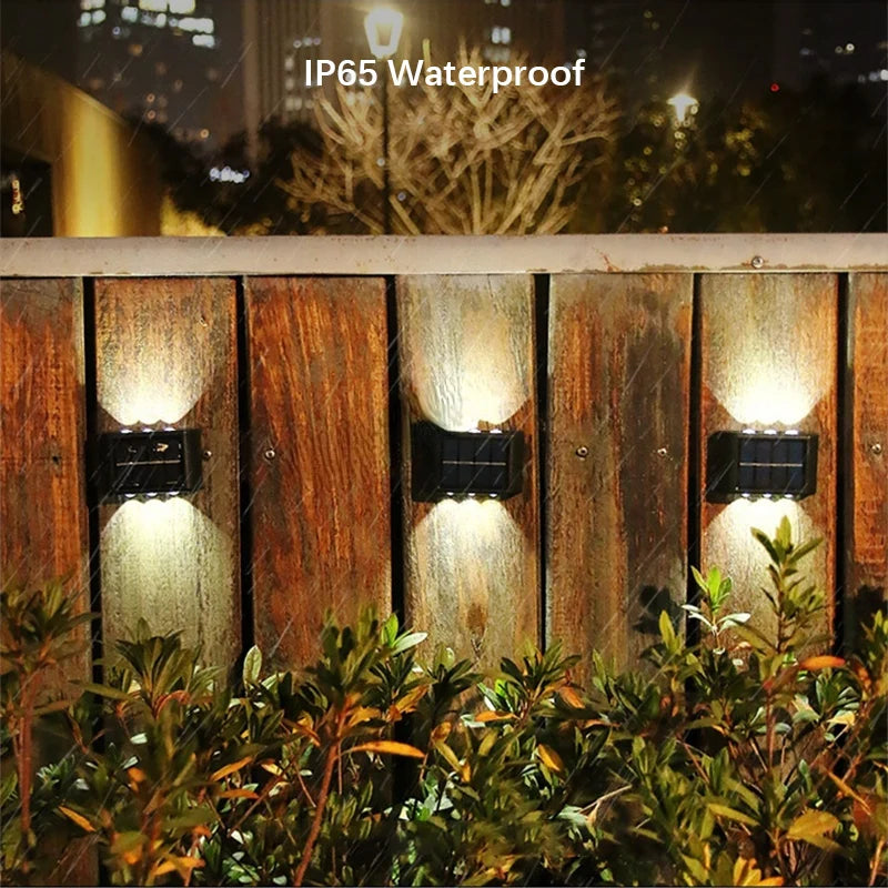 LED Solar Light Outdoor – Waterproof Wall Lamp with Auto On at Dusk