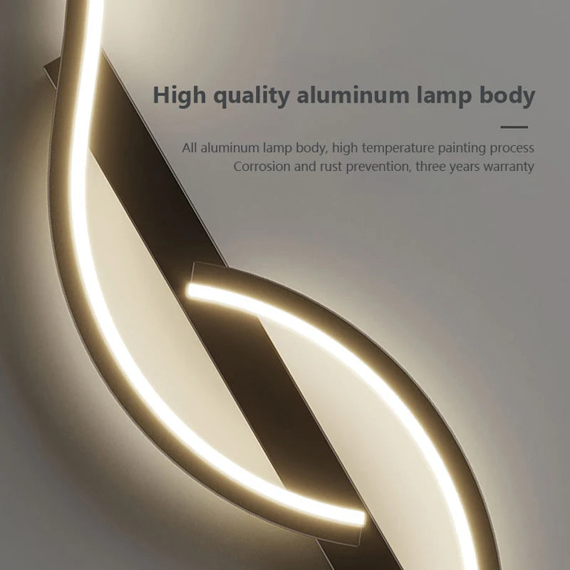 Minimalist LED Wall Light – Modern Long Strip Lamp for Bedroom, Living Room or Hallway