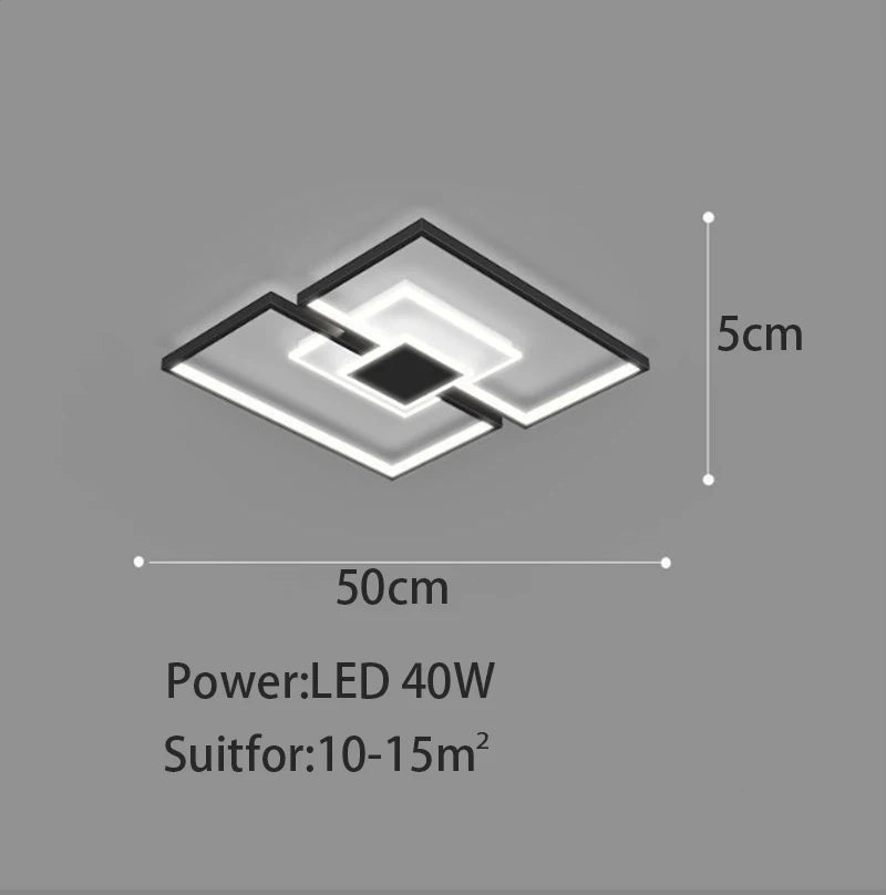 Modern Smart LED Ceiling Light – Decorative Chandelier for Living Room, Bedroom or Dining Room