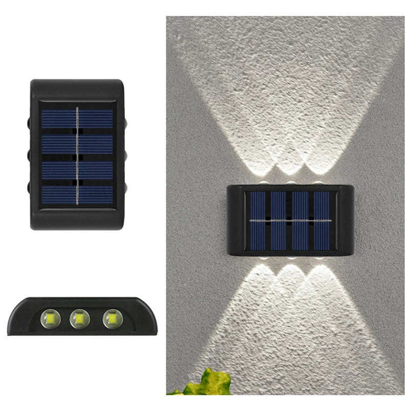 LED Solar Light Outdoor – Waterproof Wall Lamp with Auto On at Dusk