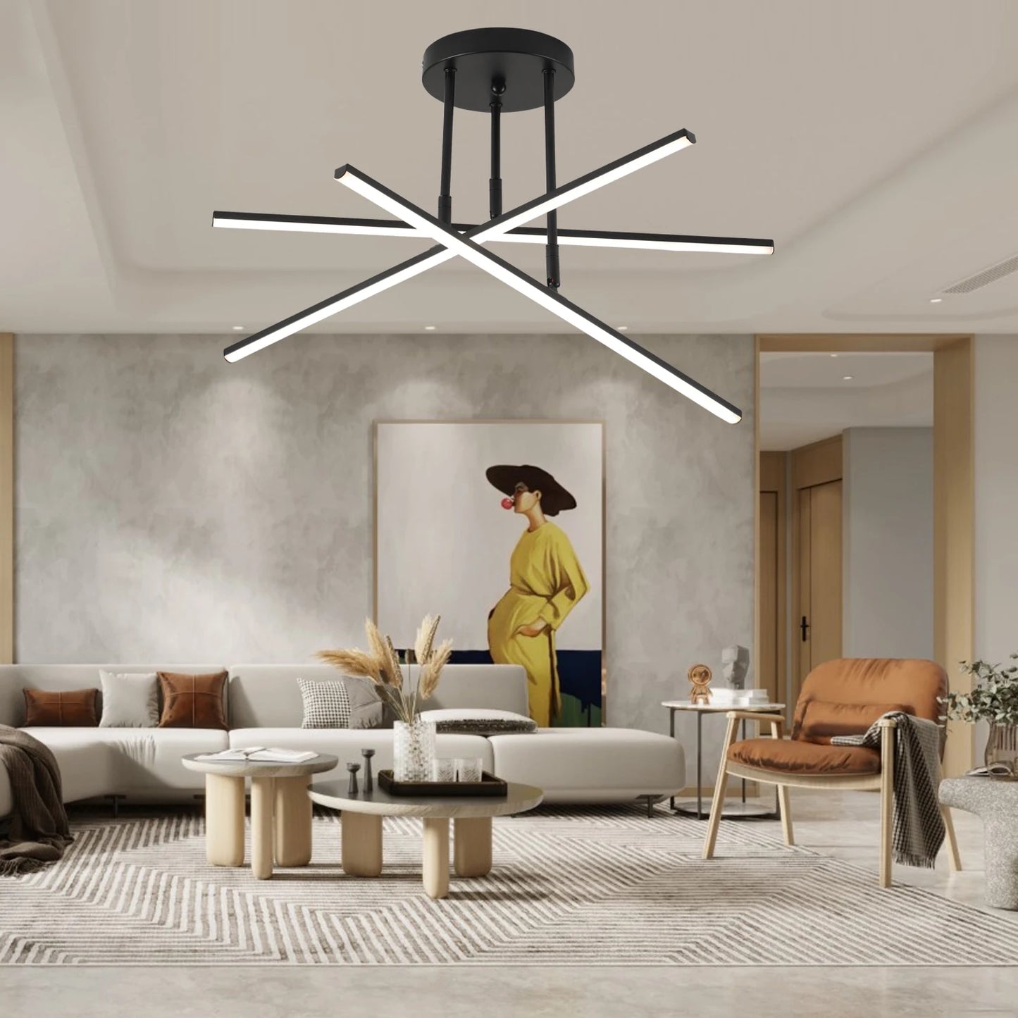 Modern LED Ceiling Light 2025 – Lighting for Living Room, Dining Room, Bedroom and Balcony