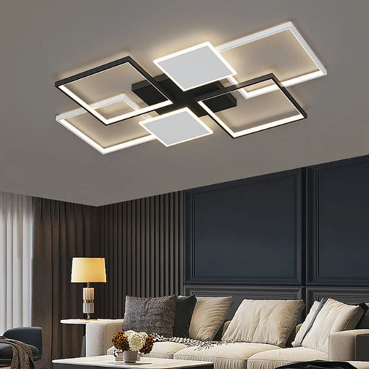 Lámpara de Techo LED Moderna e Inteligente – Chandelier Decorativo para Sala, Dormitorio o Comedor