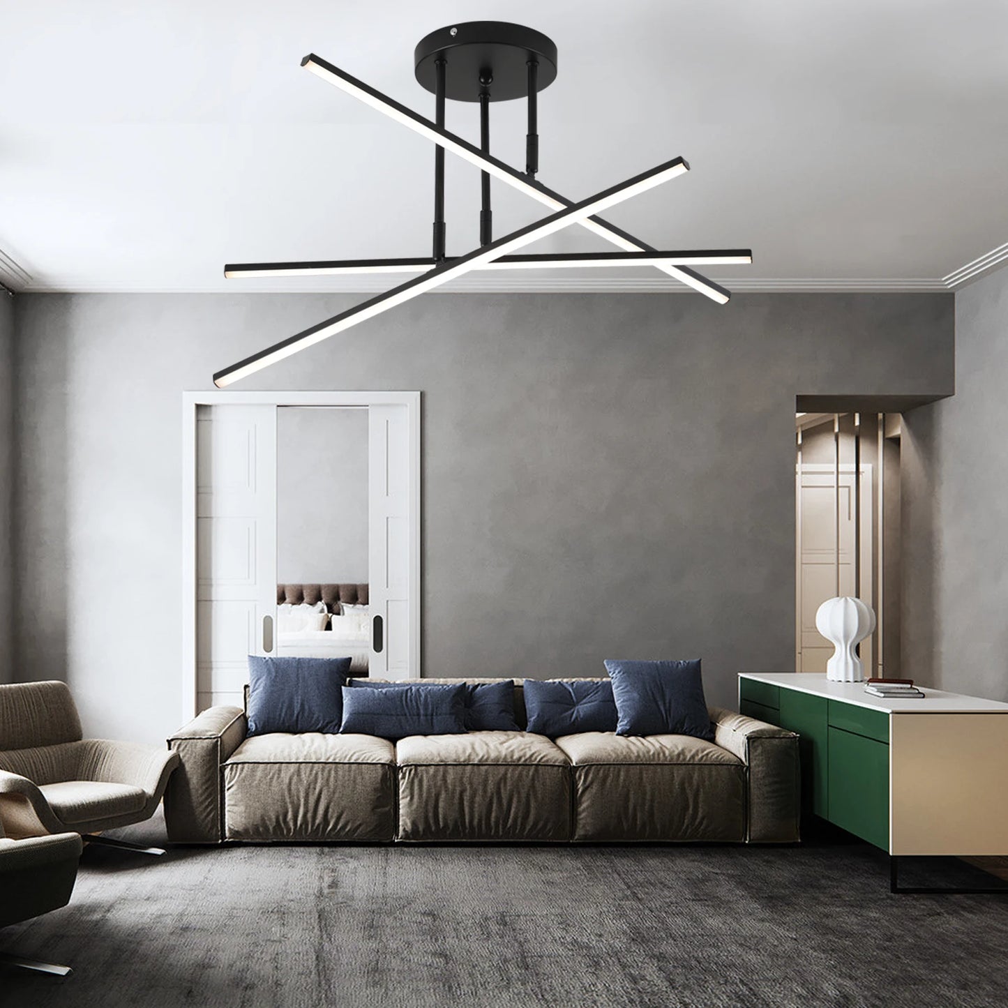 Modern LED Ceiling Light 2025 – Lighting for Living Room, Dining Room, Bedroom and Balcony