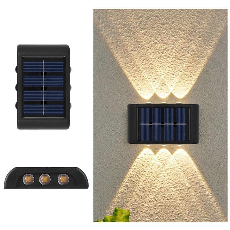 LED Solar Light Outdoor – Waterproof Wall Lamp with Auto On at Dusk