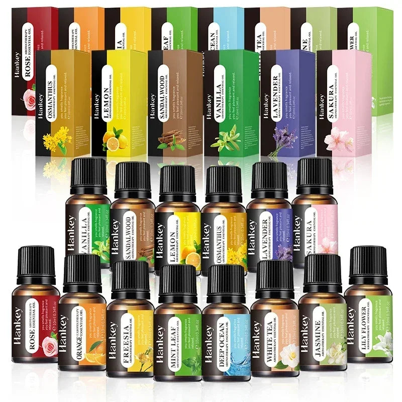 5-Pack Aromatherapy Essential Oil Set - Ideal for Humidifiers and Flameless Aromatherapy Machines