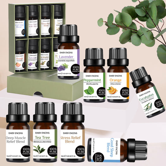 Set de Aceites Esenciales Daisy Encens – 8 Aromas Naturales para tu Bienestar