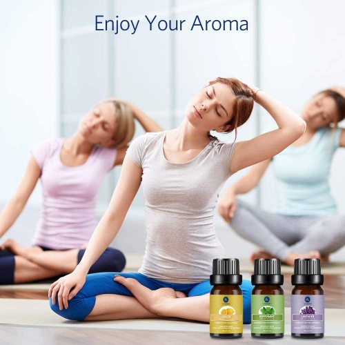 Kit de Aromaterapia LagunaMoon – Difusor + 10 Aceites Esenciales Premium