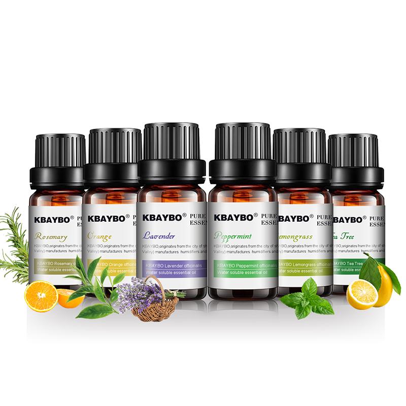 Essential Oils for Diffuser - Set of 6 Aromatherapy and Humidifier Scents